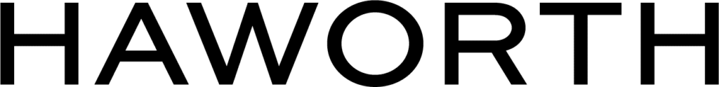 Haworth Logo in Schwarz
